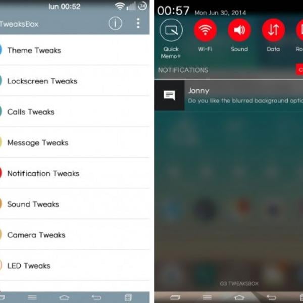 G3 TweaksBox : LG G3でより多くのカスタマイズを楽しめるXposedモジュール