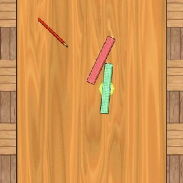 あの「消しゴム落とし」からスピンオフした新ゲーム「定規バトル」がリリース