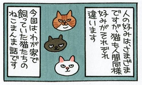 マンガ 人間同様 好みはそれぞれ うちの猫とねこまんま ガジェット通信 Getnews