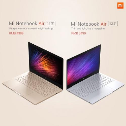 Xiaomi、同社初のWindows 10ノートPC「Mi Notebook Air 12.5 / 13.3