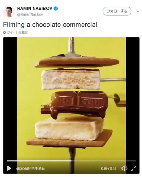 動画：チョコレートがとろけるCMの撮影風景がこちら　ブツ撮り職人の技はCGに勝る！