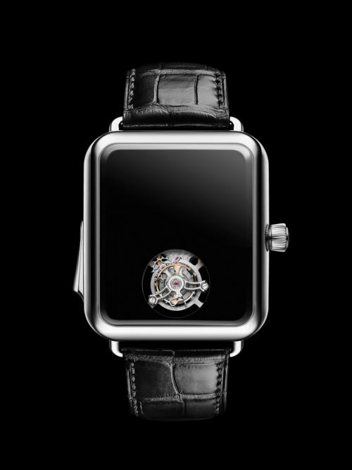 別名“Apple Watchのフリした超高級時計”　音でしか時間がわからない『スイス・アルプ・ウォッチ コンセプト ブラック』
