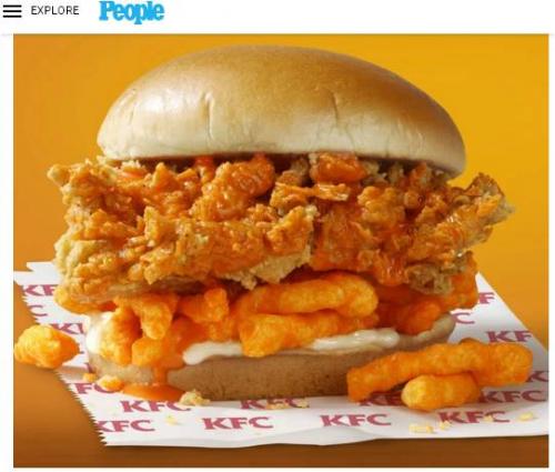 ちょっと何言ってるかわからないのですが……　KFCが『チートスサンドウィッチ』をテスト販売