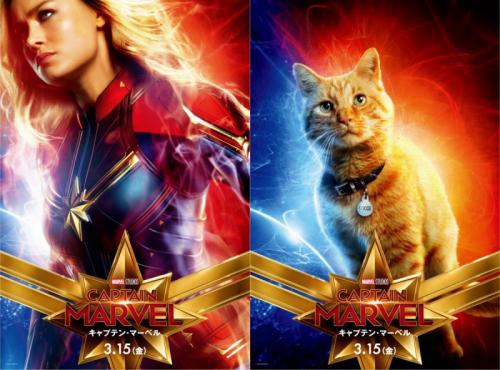 実は猫が“重要”な映画たち『キャプテン・マーベル 』では猫の「グース」がポスターにまで登場！