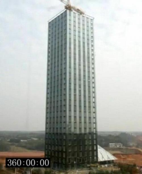 中国が30階建ての高層ビルを360時間（15日）で建設！　M9.0にも耐えるアル