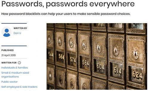 イギリスのサイバーセキュリティセンターが危険なパスワードを公表