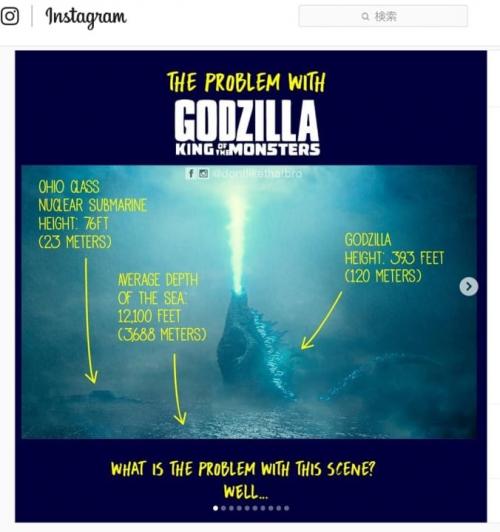 『ゴジラ キング・オブ・モンスターズ』のポスターっておかしくね？　海の上で仁王立ちするゴジラの下ってどうなってるの？