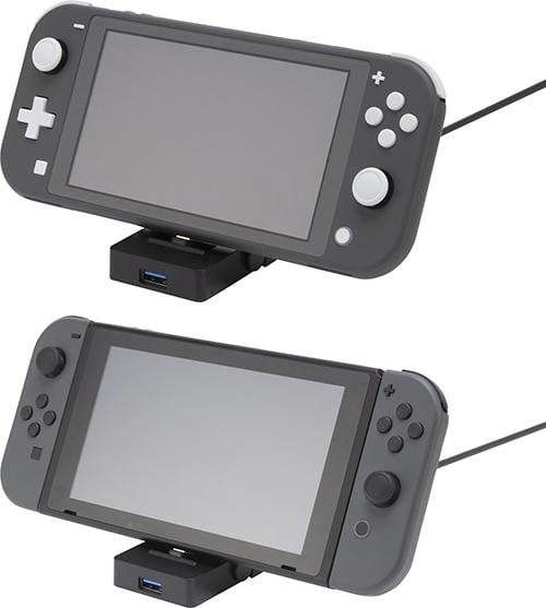 Nintendo Switch/Switch Liteを充電しながらUSB機器を有線接続　サイバーガジェットがUSBポート付き充電スタンドを発売