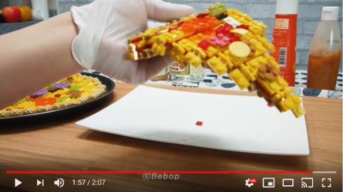レゴでピザを作ったレシピ動画がすごい