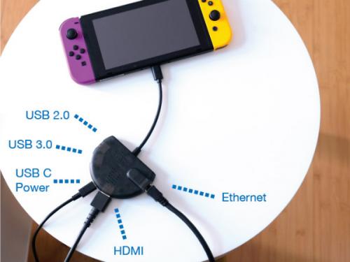 有線充電、イーサネット、HDMI。Nintendo Stwithをより楽しくプレイする増設アダプター「Stingray」