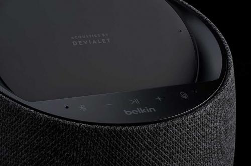 BelkinがDevialetと共同開発したワイヤレス充電器付きHi-Fiスマートスピーカー「SOUNDFORM ELITE」を発表