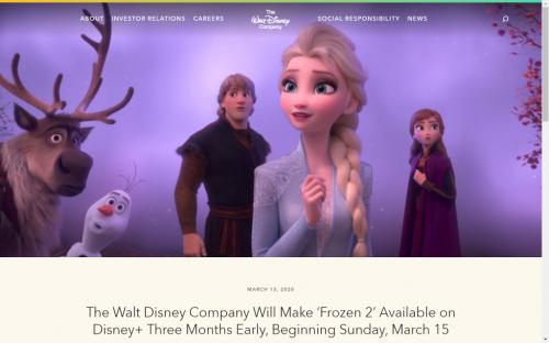 Disney＋で「Frozen2」が3か月の前倒し配信！ ディズニーデラックスでは 『アナと雪の女王2』を＜感謝の気持ちをお届けする特別価格＞で4月に【ノーレリゴーノーライフ】