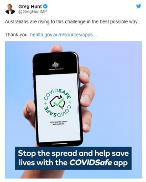 オーストラリア保健省が新型コロナウイルス感染者の行動追跡アプリ「COVIDSafe」をリリース