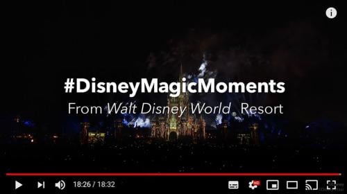 「#DisneyMagicMoments」　ウォルト・ディズニー・ワールド・リゾートの花火ショー「Happily Ever After」の映像がYouTubeで公開
