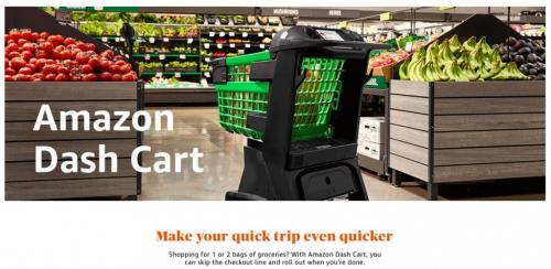 Amazonがスマートショッピングカート「Amazon Dash Cart」を発表 レジでの決済が不要に