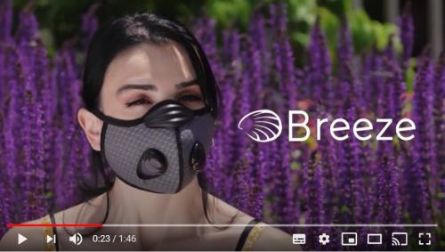夏でも涼しい高機能マスク「Breeze」 Kickstarterでプロジェクトを展開中