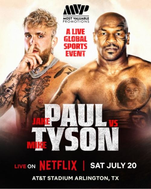 Netflixがマイク・タイソンとYouTuberのボクシングマッチをライブ配信すると発表