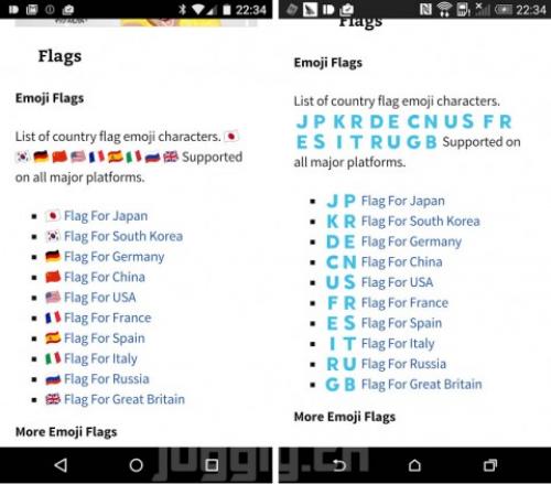 Android 5 0 Lollipop では9の絵文字国旗が表示可能 ガジェット通信 Getnews