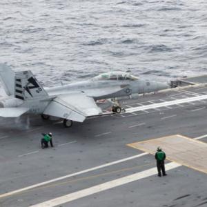 アメリカの新型空母ジェラルド R フォード 航空機の運用試験開始 ガジェット通信 Getnews