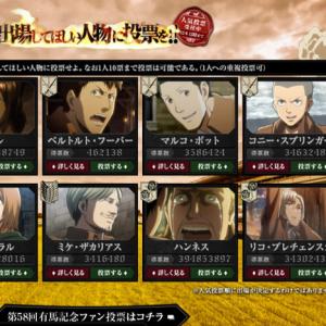 進撃の有馬記念 人気投票の結果はハンネスさん67億5千万票でぶっちぎり1位 動画コメントも掲載 ガジェット通信 Getnews