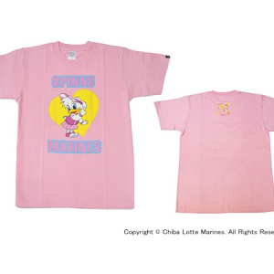 かわいい、千葉ロッテマリーンズ×SPINNSのコラボTシャツが登場