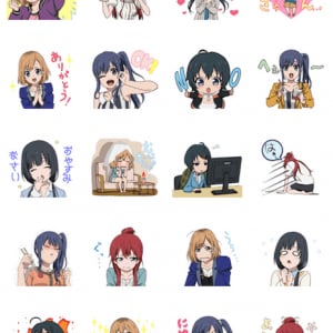 『SHIROBAKO』LINEスタンプでどんどんどーなつどーんといこう！！！