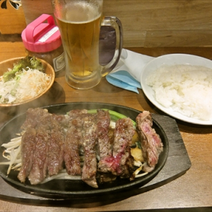先生！「２９円」でステーキが食べたいです！　＠秋葉原『タケル』