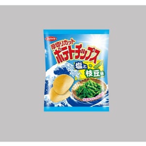 コイケヤのポテトチップスに、最もビールに合いそうな「塩と枝豆味」が仲間入り！