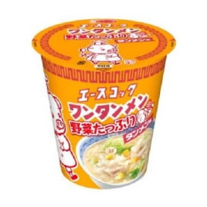 鰹だし＆松茸風味のスープにたっぷり野菜が嬉しい!!エースコックの超ロングセラー“ワンタンメン”が「タテロング」に登場