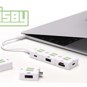 【Macbook愛用者に】USB-Cポートに連結！好きなだけドッキングできる便利なモジュール