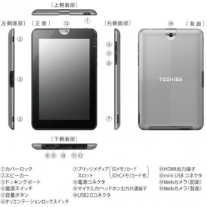 東芝がAndroid 3.0搭載の『レグザタブレット AT-300』を6月発売へ