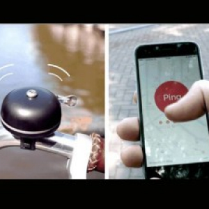 レトロながらも高機能！駐輪場所をお知らせするスマート自転車ベル「Pingbell」