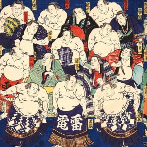 なんと総勢97名！江戸時代の大相撲力士を紹介した浮世絵「大日本大相撲勇力関取鏡」が見応えアリ