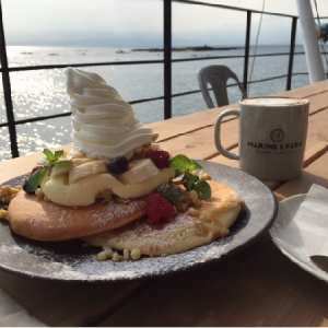 シルバーウィーク限定の海と山を感じながら食べる「富士山」がのったパンケーキって知ってる?!