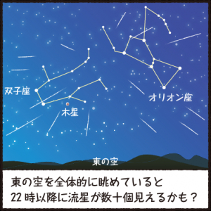 今日、10月21日はオリオン流星群が見えるって本当？