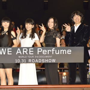 Perfume 初の映画舞台挨拶「女優さんでもないのにこんな素敵な舞台に立ってしまっていいんじゃろうか～！」Q＆A公開