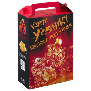X JAPANツアー・グッズ「YOSHIKI伝説 キレ辛カレーチップス」が一時完売の人気