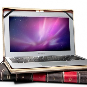 『MacBook　Air』を“古い洋書”に　レザー製インナーケース『BookBook for Air』