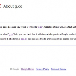 Googleが自社サービス専用の短縮URLに『g.co』ドメインを取得