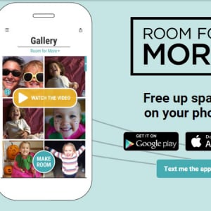 携帯の画像を瞬時にクラウド化できるアプリ「Room for more」が便利そう