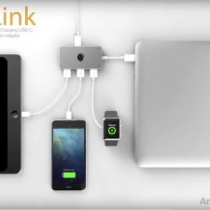 MacBook Airをより便利に！USB-Cマルチポートの「OLink」でモバイル端末を高速充電