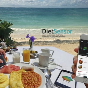 目の前の食べ物のカロリーが分かる!画期的な食生活管理ガジェット「DietSensor」が登場