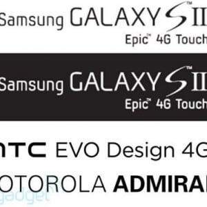 米Sprint、「Samsung Epic 4G Touch」、「HTC EVO Design 4G」、「Motorola Admiral」を今後発売？