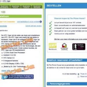 HDディスプレイ、デュアルコア1.5GHz CPUのHTC Vigorには欧州版もあり？オランダのショップが商品ページを一時公開