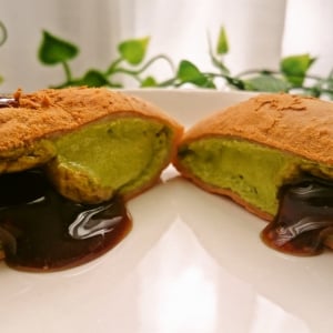 【とろ～り】スリーエフの大人気「もちぽにょ」の新商品“抹茶黒蜜きなこ”を食べてみたよ！