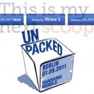 Samsung、9月1日のIFAイベントで「Galaxy Tab 7.7」、「Galaxy Note」、「Wave 3」を発表