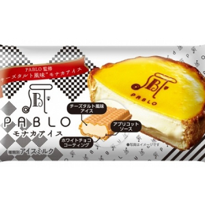 コンビニで手軽に買える絶品スイーツ！あのPABLOチーズタルトが、今度はモナカアイスに!!