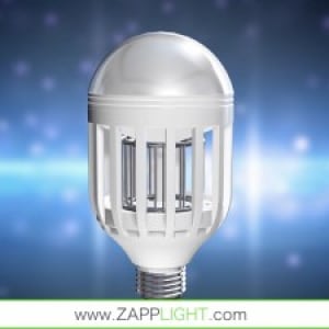 ジカ熱対策に有効!?ケミカルフリーの殺虫LED電球「︎ZappLight」は19.99ドル