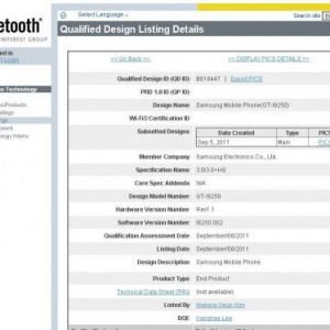 「GT-I9250（Nexus Prime）」、「SC-01D（Galaxy Tab 10.1 LTE）」、「IS11LG」がBluetooth SIGの認証を通過