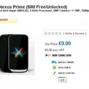 英Handtecが早くも”Google Nexus Prime”の商品ページを公開